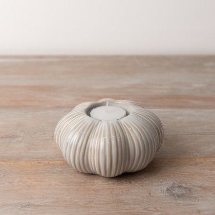 Muted Pumpkin Shape Tea Light Holder