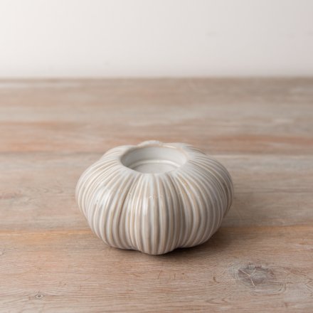 Muted Pumpkin Shape Tea Light Holder