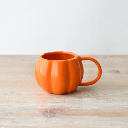 Orange Pumpkin Shape Mug