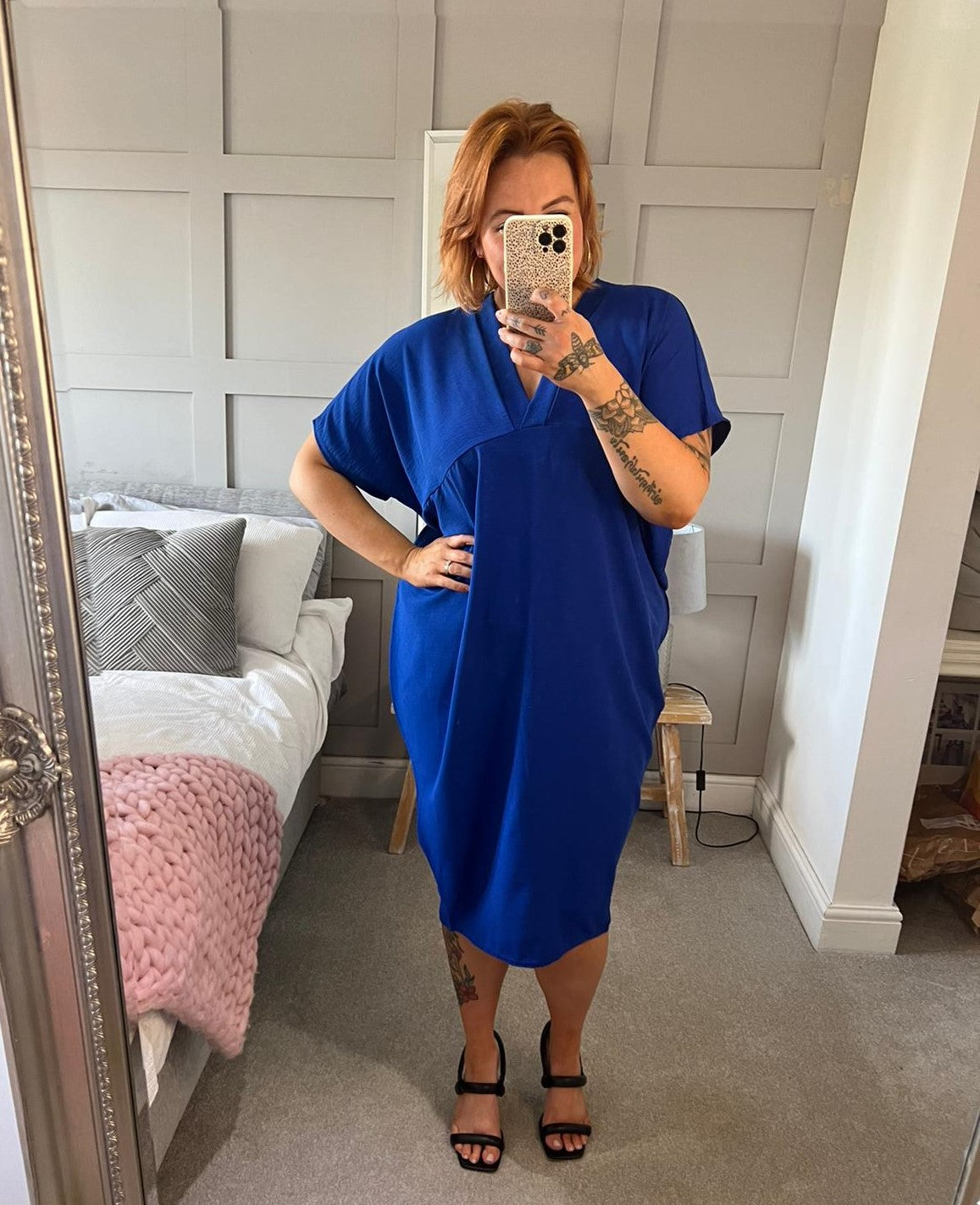 Royal Blue Lulu Batwing Dress