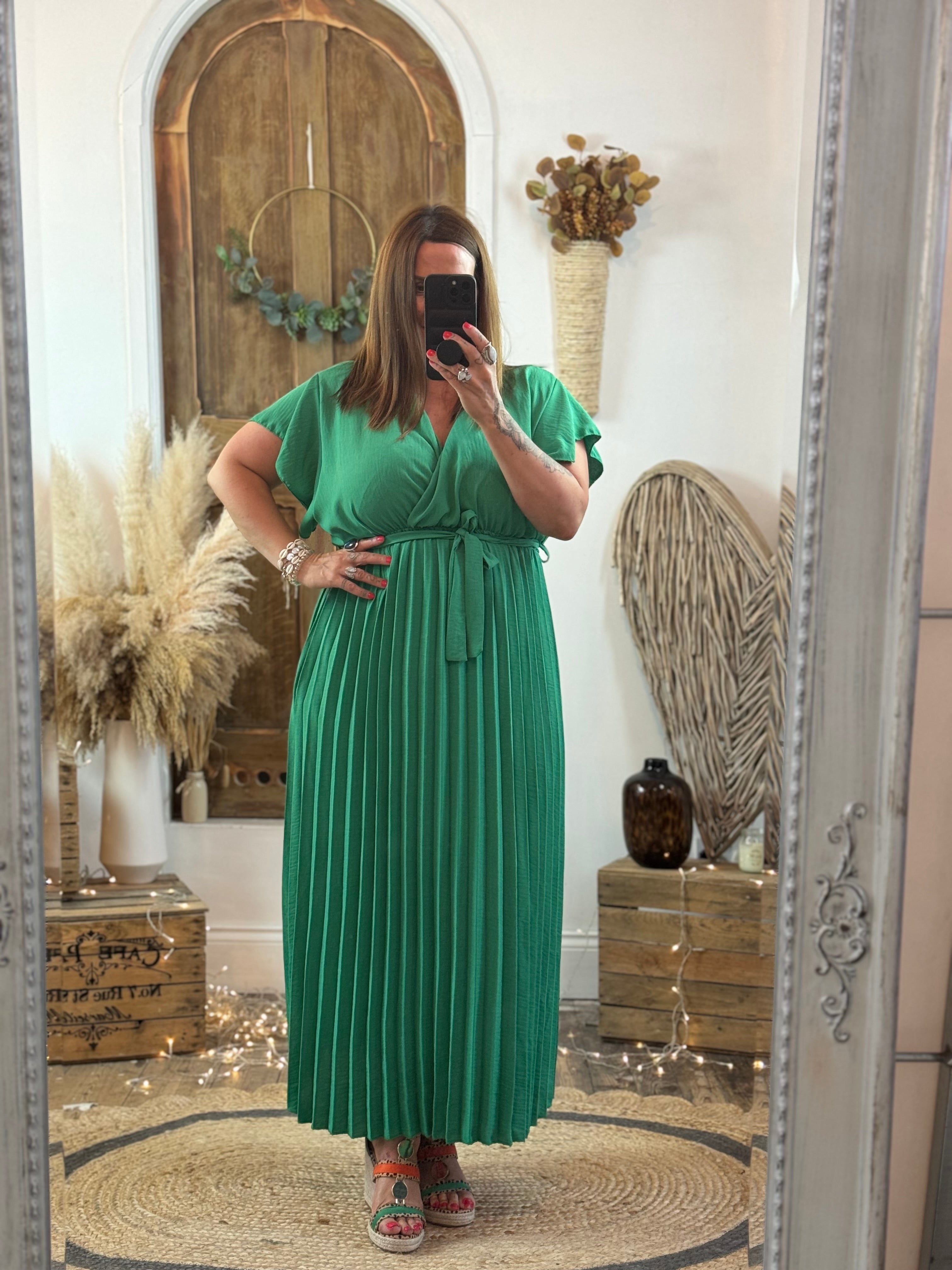 Jade Green Belladonna Maxi Dress