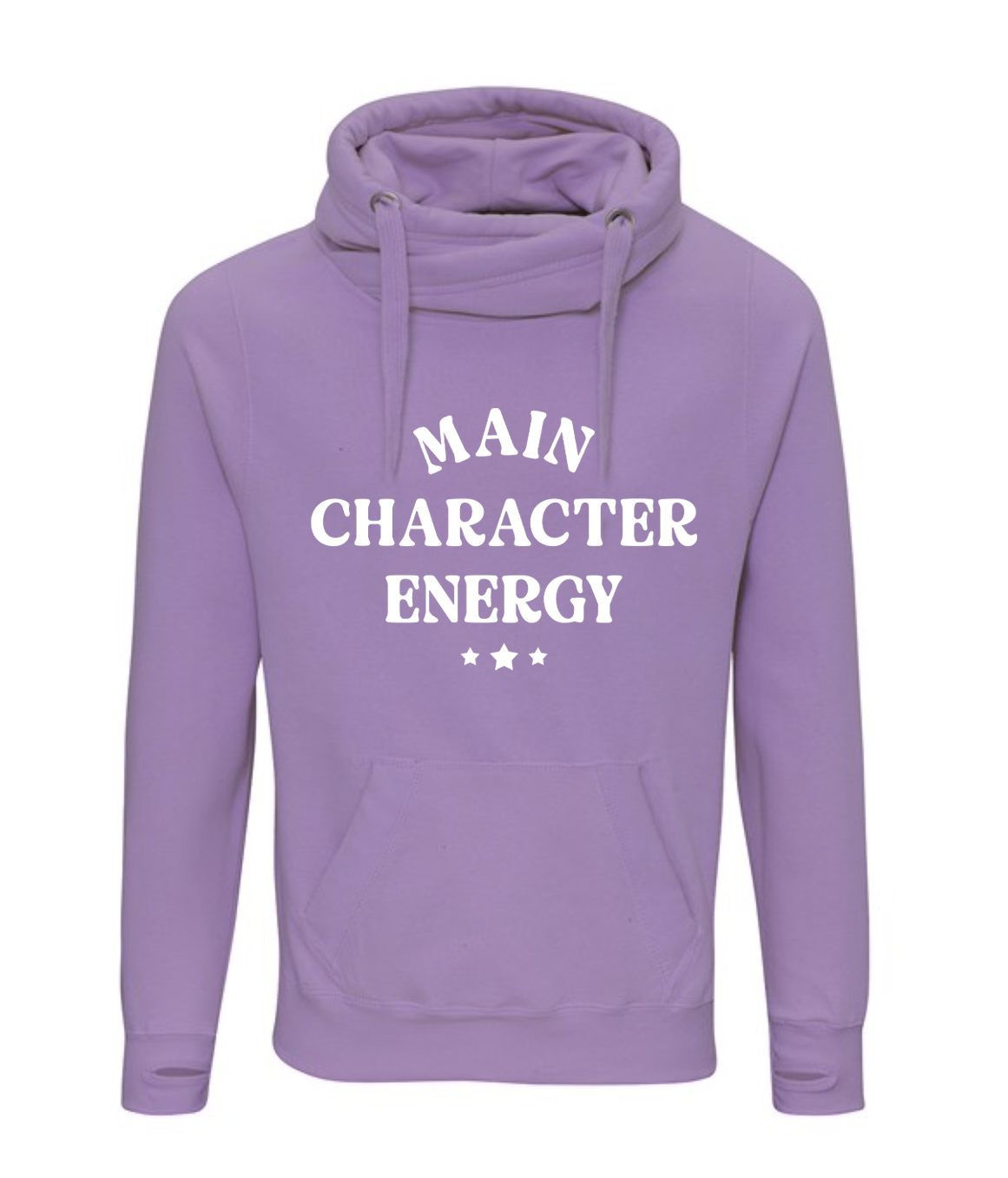 'Main Character Energy' Luxe Hoodie - Lavender